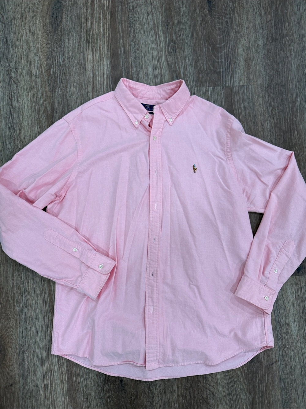 Ralph Lauren Light Pink Button-Down Dress Shirt